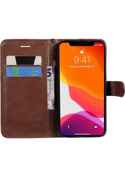 Iphone 13 Için Flip Case Klasik Katı Renk Kart Yuvası ile Yüksek Kalite (Yurt Dışından) indirimleri