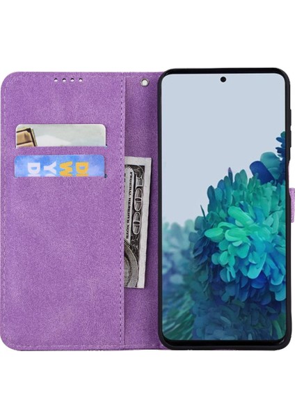 Samsung Galaxy S21 Deri Cüzdan Flip Telefon Kılıfı Kickstand (Yurt Dışından) fırsatları