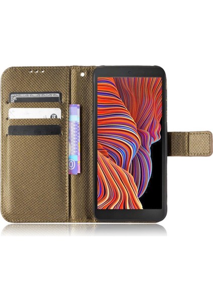 Samsung Galaxy Xcover 5 Kickstand Kart Tutucu Manyetik Cüzdan (Yurt Dışından) fırsatları