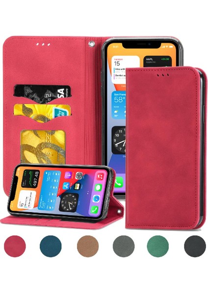 Iphone 11 Için Kılıf Pro Deri Kılıf Darbeye Basit Iş Cüzdan (Yurt Dışından)