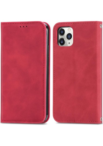 Iphone 11 Için Kılıf Pro Deri Kılıf Darbeye Basit Iş Cüzdan (Yurt Dışından)