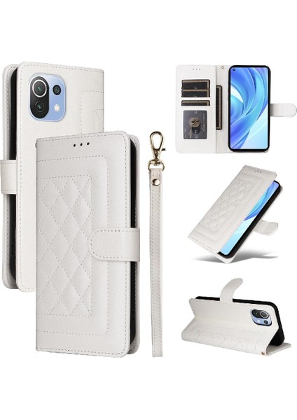 Xiaomi 11 Lite Için Flip Case Cüzdan Darbeye Basit Iş Kapak Çevirin (Yurt Dışından) modelleri