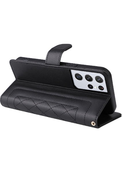 Samsung Galaxy S21 Ultra Darbeye Deri Kılıf Için Flip Case Basit (Yurt Dışından) fırsatları