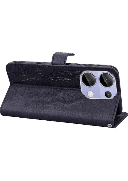 Xiaomi Redmi Için Not 13 Pro 4g Flip Case Büyük Kelebek Elmas ile (Yurt Dışından) indirimleri