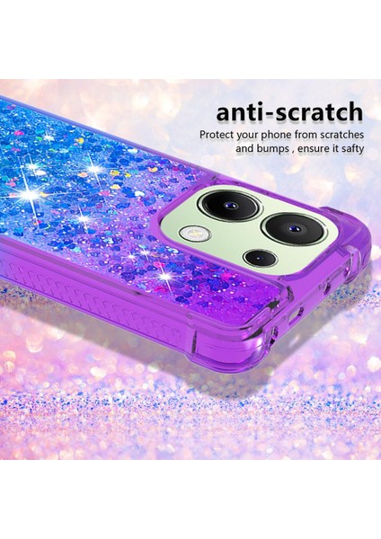 Xiaomi Redmi Için Not 13 4g Akan Sparkle Hareketli Kapak Temizle Tampon (Yurt Dışından) modelleri