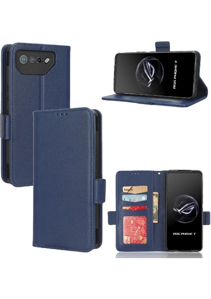 Asus Rog Telefon 7 Için Kılıf Yan Toka Cüzdan Kart Yuvaları Tutucu Manyetik Pu (Yurt Dışından)