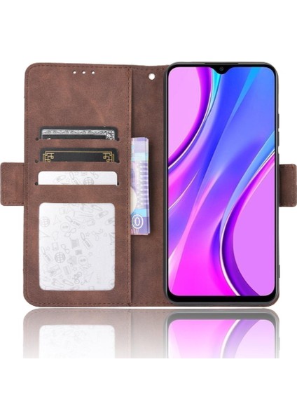Xiaomi Redmi 9c Için Kılıf Ayarlanabilir Ayrılabilir Kart Tutucu Manyetik Kapatma Deri Cüzdan Kapak (Yurt Dışından) indirimleri