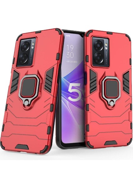 Oppo A57 5g Için Kılıf 360 &deg; Dönen Halka Askeri Damla Koruma Darbeye (Yurt Dışından)