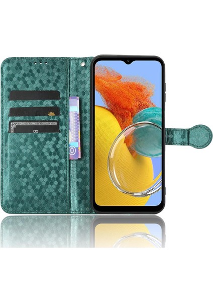 Samsung Galaxy M14 5g Için Kılıf Deri Cüzdan Kapak Geometrik Desen (Yurt Dışından) indirimleri