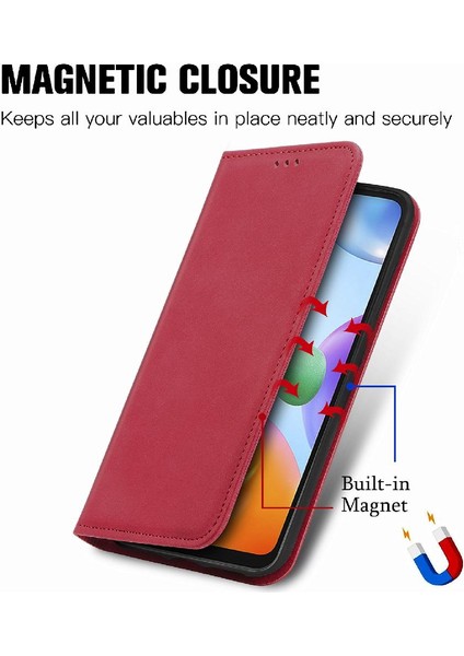 Redmi 10C Flip Kapak Için Basit Iş Deri Kılıf Cüzdan (Yurt Dışından) fırsatları