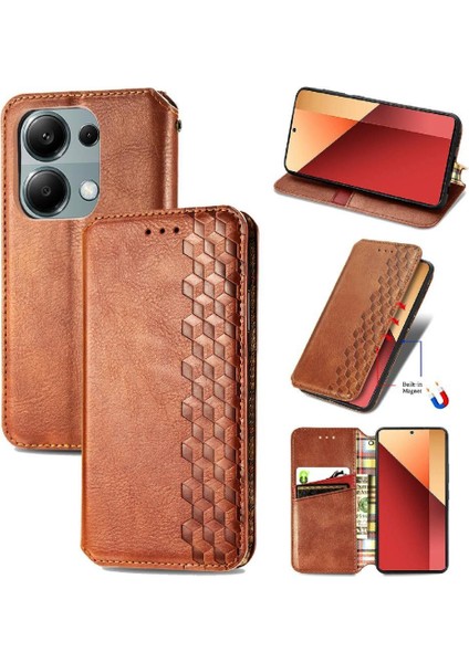 Xiaomi Redmi Için Not 13 Pro 4g Zarif Iş Kapak Çevirin Moda (Yurt Dışından)