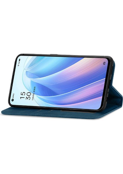 Oppo Oppo 7 4g Için Basit Iş Fermuar Kordon Cüzdan Deri (Yurt Dışından)