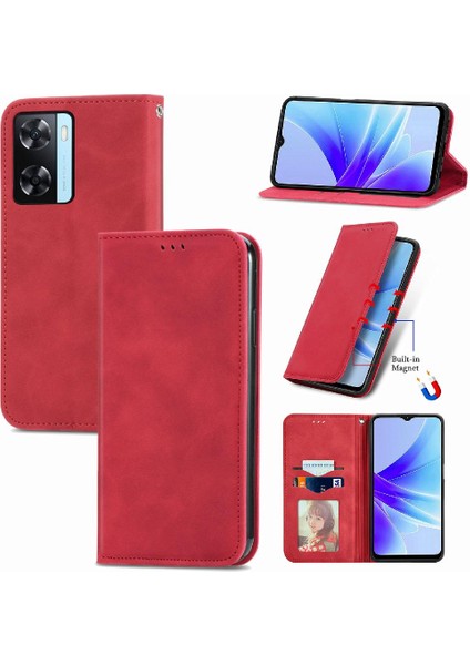 Oppo A57S Kordon Basit Iş Fermuar Cüzdan Deri Kılıf (Yurt Dışından)