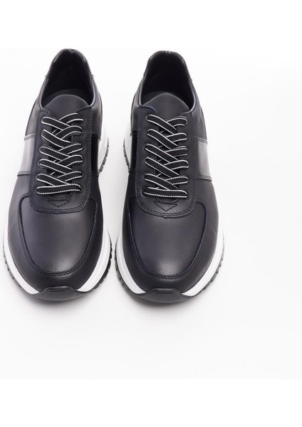 Bağcıklı Deri Erkek Sneaker