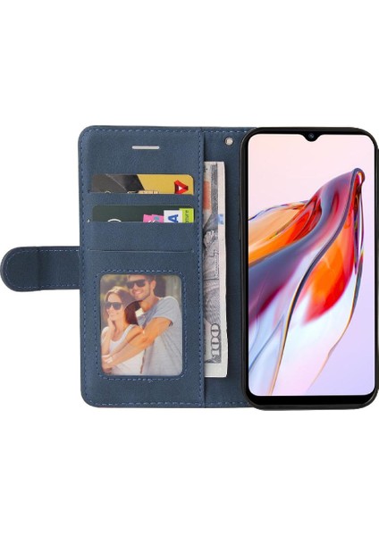 Xiaomi Redmi 12C Iki Renkli Dikiş Için Kılıf Kickstand Koruyucu Pu Flip (Yurt Dışından) fiyatları