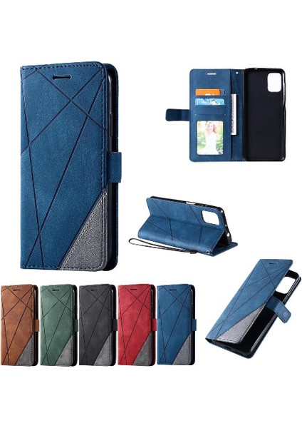 Motorola Moto G9 Artı Cüzdan Flip Için Kılıf Folio Manyetik Darbeye Kart (Yurt Dışından)