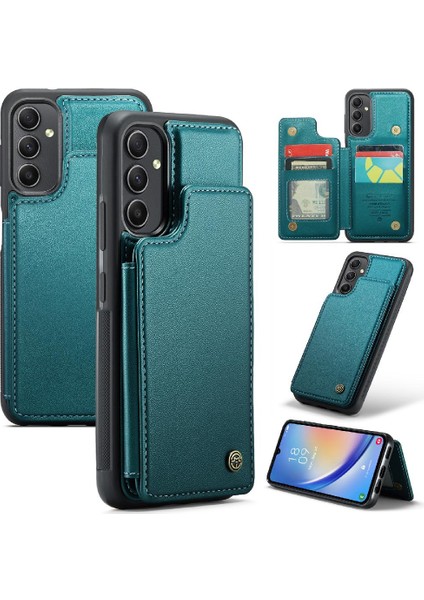 Samsung Galaxy A54 5g Rfıd Engelleme Kart Tutucu Pu Için Caseme Cüzdan Kılıf (Yurt Dışından)