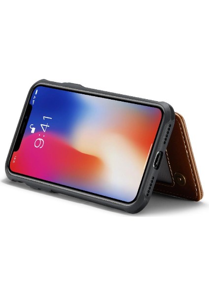 IPhone X/xs Ince Darbeye Dayanıklı Durumda Pu Deri Kart (Yurt Dışından)