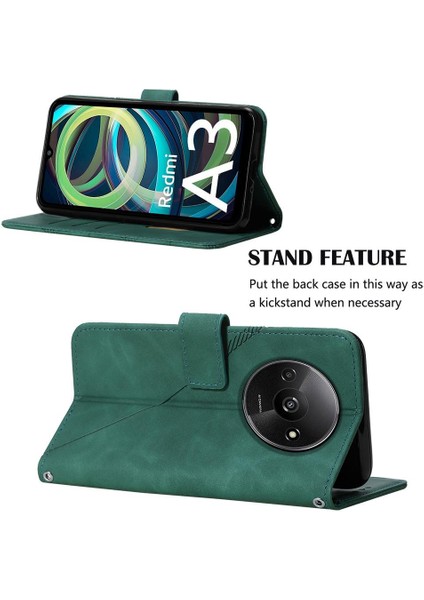 Xiaomi Redmi A3 Flip Folio Kitap Koruyucu Kredi Kartı Tutucu Pu (Yurt Dışından) modelleri