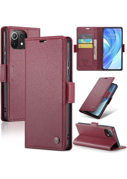 Xiaomi 11 Lite Anti Dolandırıcılık Darbeye Dayanıklı Durumda Kickstand Kart (Yurt Dışından)