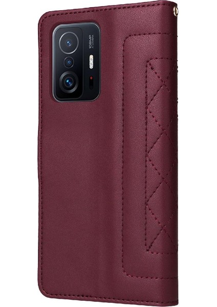 Xiaomi 11T/11T Pro Için Flip Case Deri Kılıf Kapak Darbeye (Yurt Dışından)