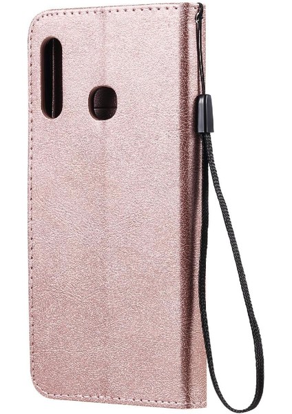 Kart Yuvası ile Samsung Galaxy A70E Için Flip Case Yüksek Kalite Deri Kılıf (Yurt Dışından)