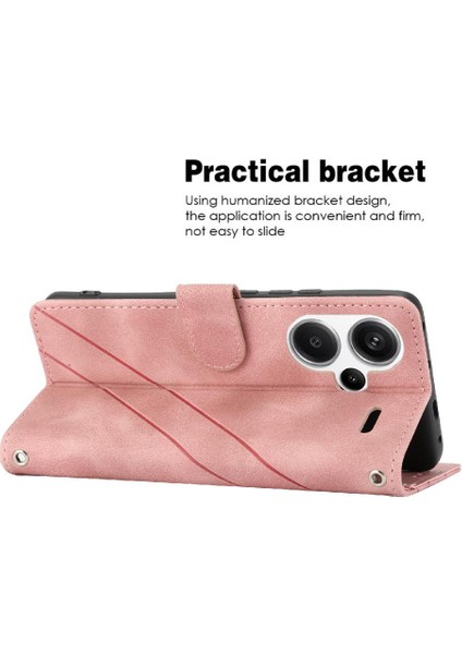 Xiaomi Redmi Not 13 Pro Artı Pu Deri Kayış Kickstand Için Filp Durumda (Yurt Dışından)
