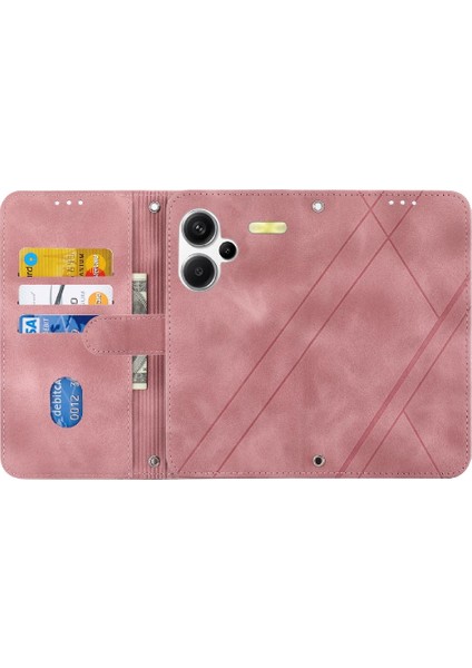 Xiaomi Redmi Not 13 Pro Artı Pu Deri Kayış Kickstand Için Filp Durumda (Yurt Dışından)