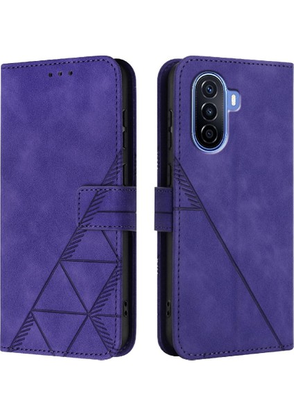 Huawei Nova Y70 Artı Flip Folio Kitap Koruyucu Pu Deri Cüzdan (Yurt Dışından)