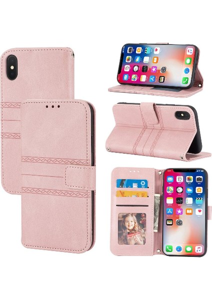 Iphone Xs Max Kickstand Cüzdan Kılıf Darbeye Koruyucu Için Flip Case (Yurt Dışından)