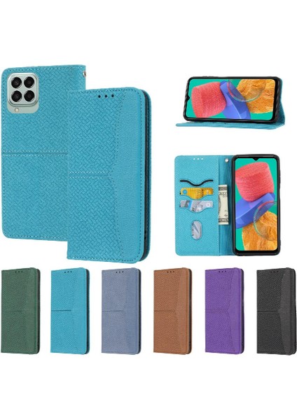 Samsung Galaxy M33 5g Flip Folio Kitap El Cüzdan Kredi Kartı Pu (Yurt Dışından)