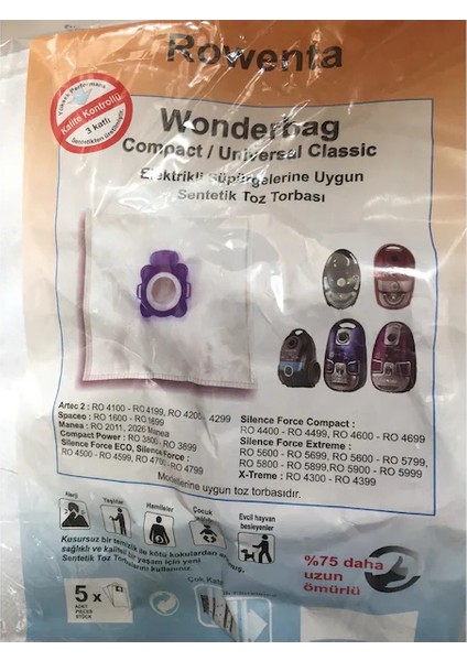 Wonderbag Compactuniversal Classic 5 Li Toz Torbası