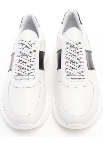 Bağcıklı Deri Erkek Sneaker