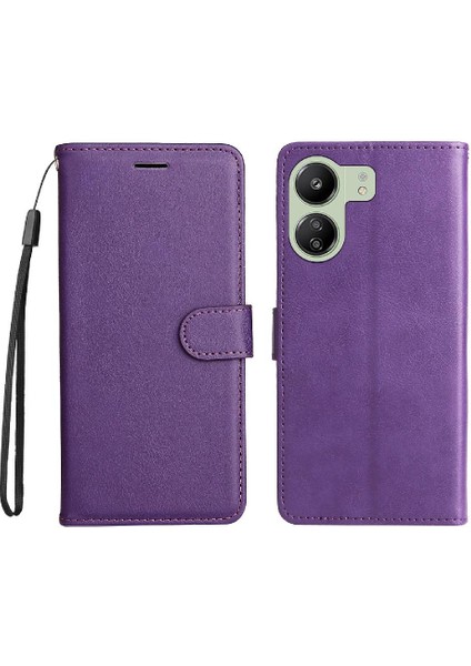 Xiaomi Redmi Için Flip Case Xiaomi 4g Yüksek Kalite Deri Klasik Düz Renk (Yurt Dışından)