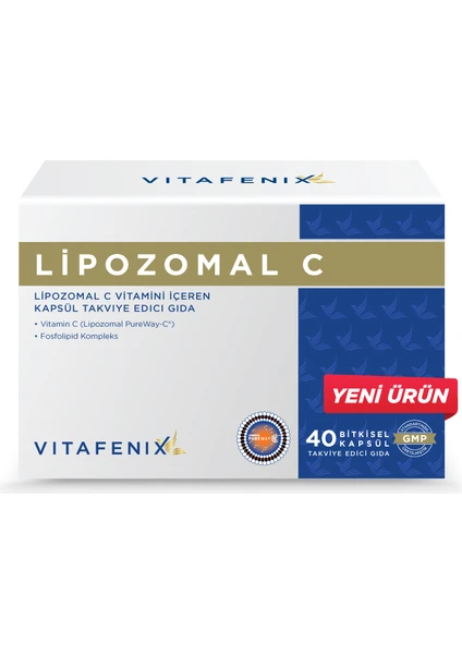 Lipozomal C Vitamini Içeren Takviye Edici Gıda 40 Kapsül