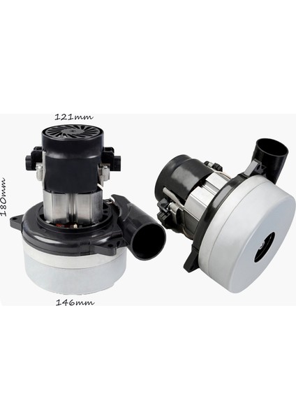 Süpürge Motoru Egzostlu 220V 1300W Bakır Sargılı
