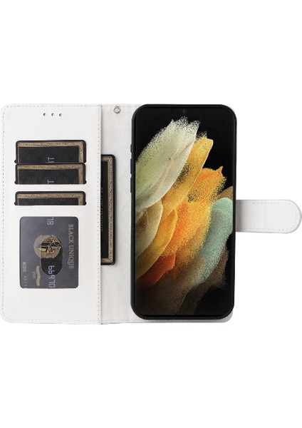 Samsung Galaxy S21 Ultra Darbeye Deri Kılıf Için Flip Case Basit (Yurt Dışından) modelleri