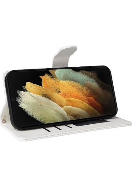 Samsung Galaxy S21 Ultra Darbeye Deri Kılıf Için Flip Case Basit (Yurt Dışından) fırsatları