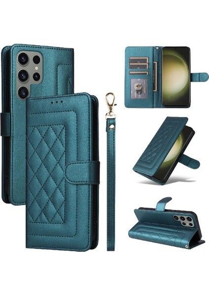 Samsung Galaxy S23 Ultra Basit Iş Deri Kılıf Flip Case Için Flip Case (Yurt Dışından)