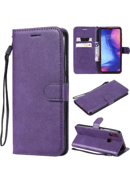 Xiaomi Redmi Not 7 Için Flip Case Yüksek Kalite Deri Iş Cüzdan (Yurt Dışından)