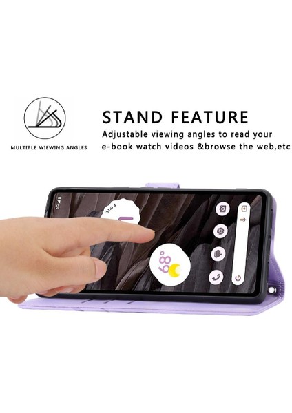 Google Pixel 7A Anti Scratch Kredi Kartı Tutucu Kickstand Pu Için Filp Durumda (Yurt Dışından) modelleri