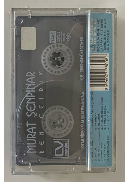 Murat Şenpınar Ben Geldim Kaset (Orjnal Dönem Baskı Kaset)