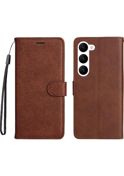 Samsung Galaxy S23 Yüksek Kaliteli Deri Iş Cüzdan Kılıf Için Flip Case (Yurt Dışından)