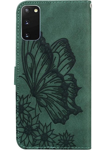 Samsung Galaxy S20 Büyük Kelebek Deri Cüzdan Flip Telefon Kılıfı (Yurt Dışından) fırsatları