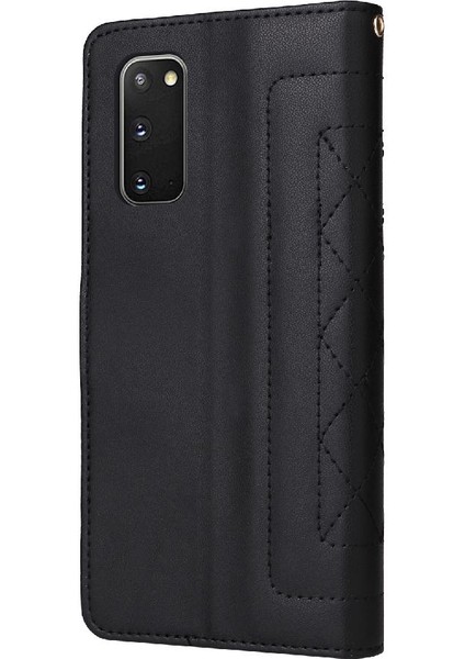 Samsung Galaxy S20 Için Flip Case Basit Iş Deri Kılıf Kapak Çevirin (Yurt Dışından) modelleri