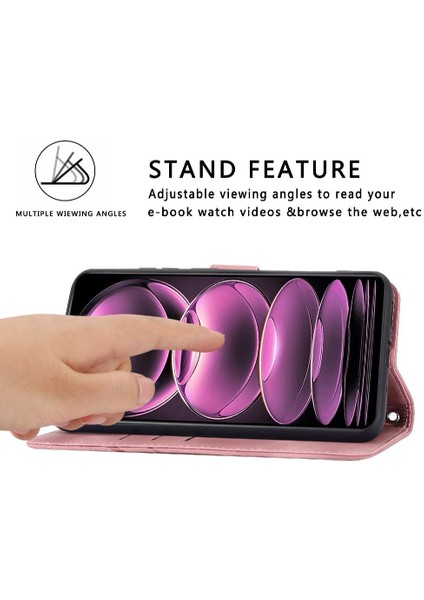 Xiaomi Redmi Not 12 Pro Artı Pu Deri Kayış Kickstand Için Filp Durumda (Yurt Dışından)
