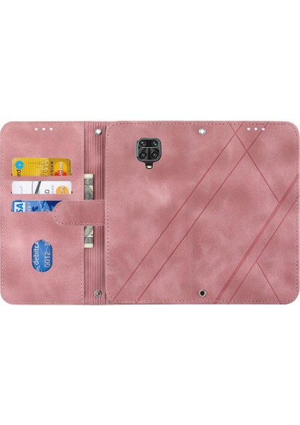 Xiaomi Redmi Not 10 Lite Için Pu Deri Kayış Kickstand Durumda Tam (Yurt Dışından)