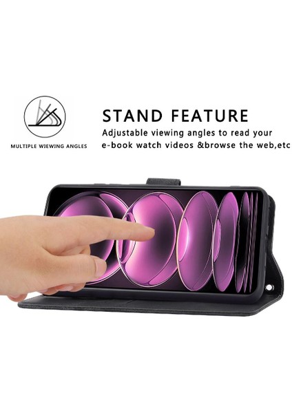 Xiaomi Redmi Not 12 Pro Artı Pu Deri Kayış Kickstand Için Filp Durumda (Yurt Dışından)