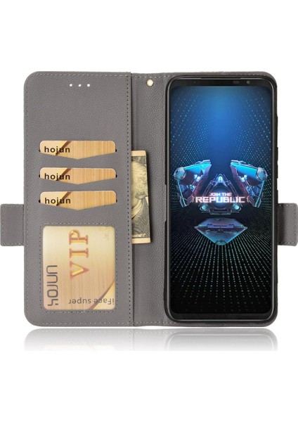 Asus Rog Telefon 5 Için Kılıf Manyetik Kart Yuvaları Tutucu Yan Toka Pu Cüzdan (Yurt Dışından) fiyatları