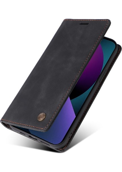 Iphone 15 Için Kılıf Basit Iş Kapak Çevirin Cüzdan Deri Kılıf (Yurt Dışından) modelleri